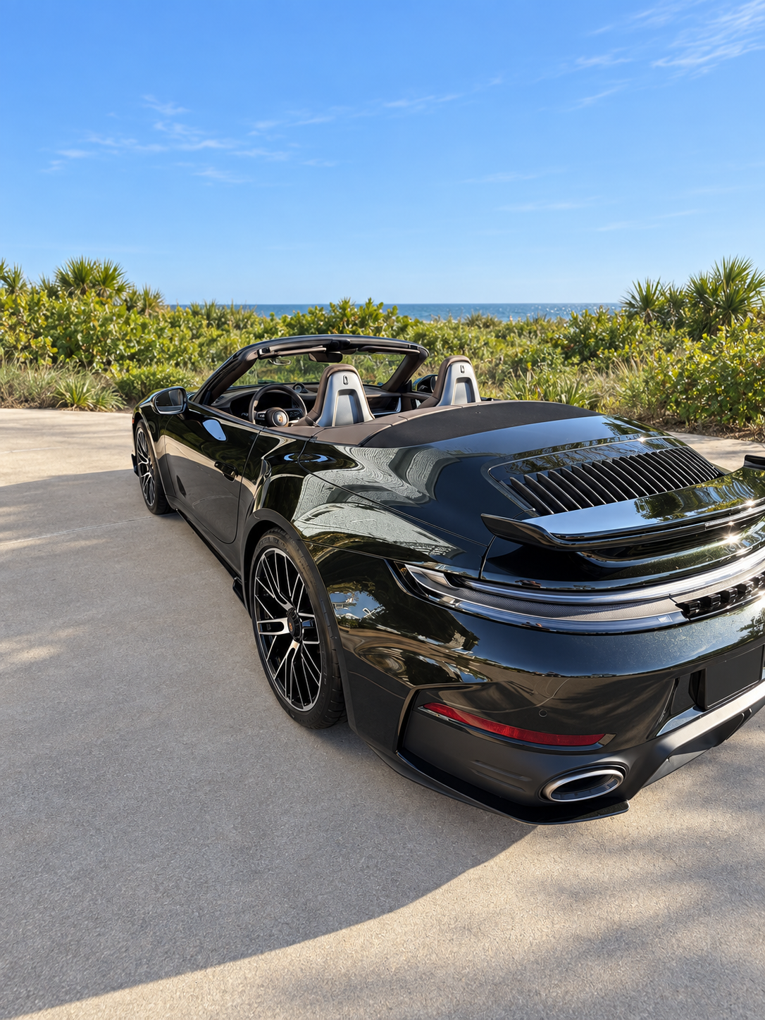 Top-down rear three-quarter view with no license plate visible
